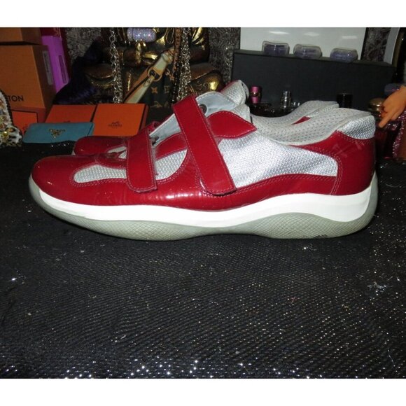 Prada Other - SOLD! Prada 2002 America’s Cup Original Red & White Patent Italian Leather kicks